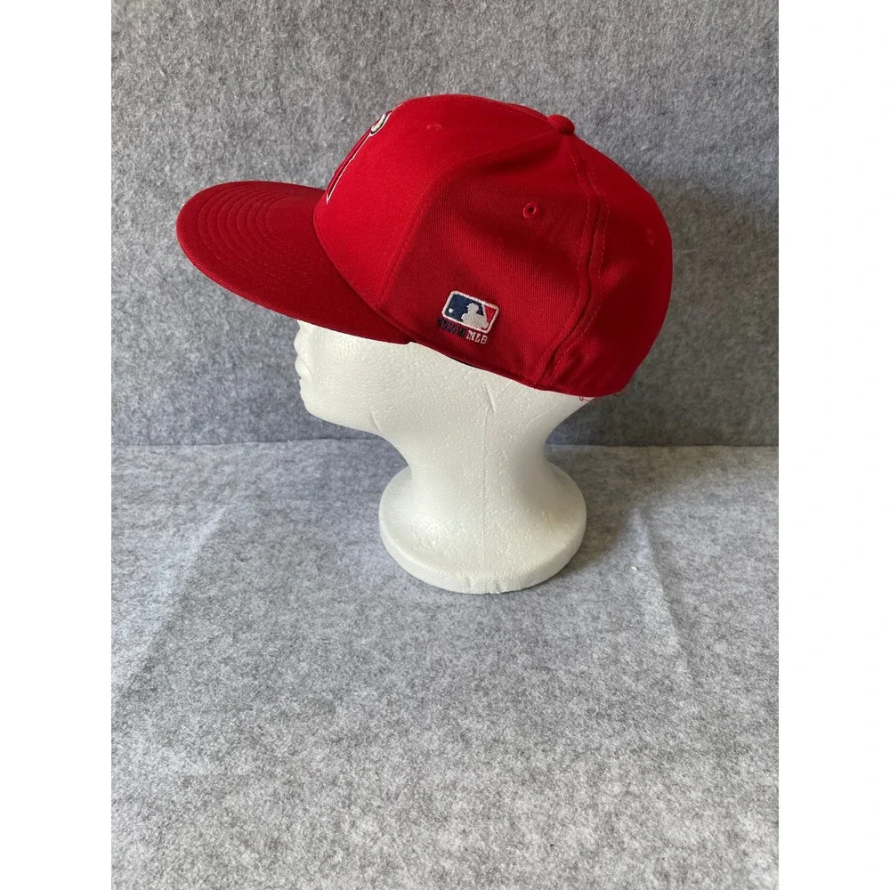 OC Sports 2019 Los Angeles Angels MLB Red A-Flex Stretch Fit Cap S/M Q3 Eco